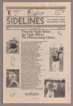 Thumbnail for Sidelines, 1984 November 9 - Image 1