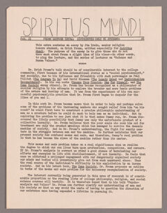 Thumbnail for Spriritus mundi, 1956 February 21