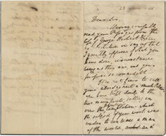 Thumbnail for William Wordsworth letter to unidentified addressee, 1846 March 23 - Image 1